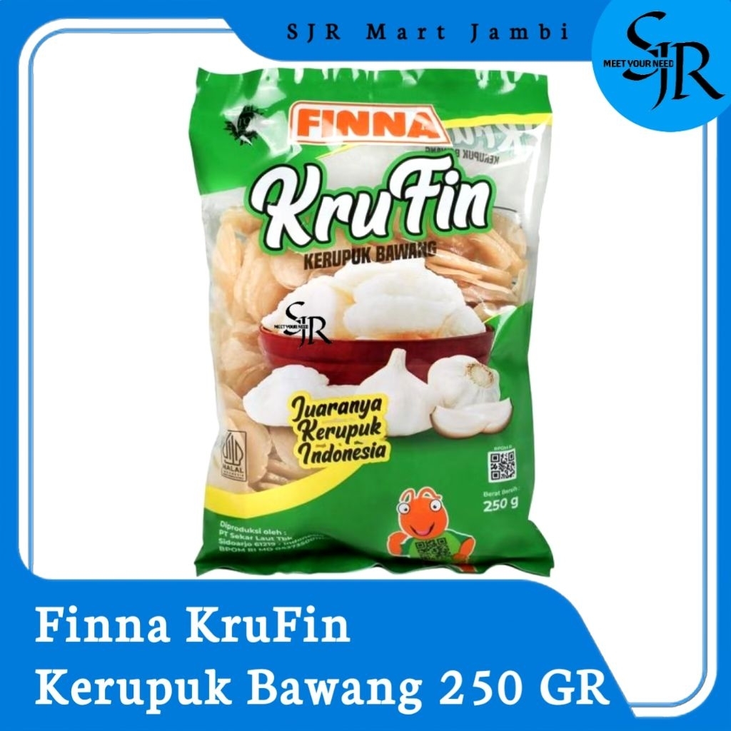 

[Kerupuk] Finna KruFin - Kerupuk Bawang Mentah 250gr