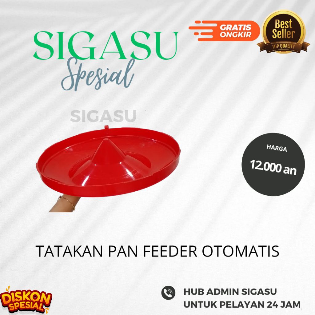 TATAKAN PAN FEEDER OTOMATIS / PART PAKAN AYAM OTOMATIS