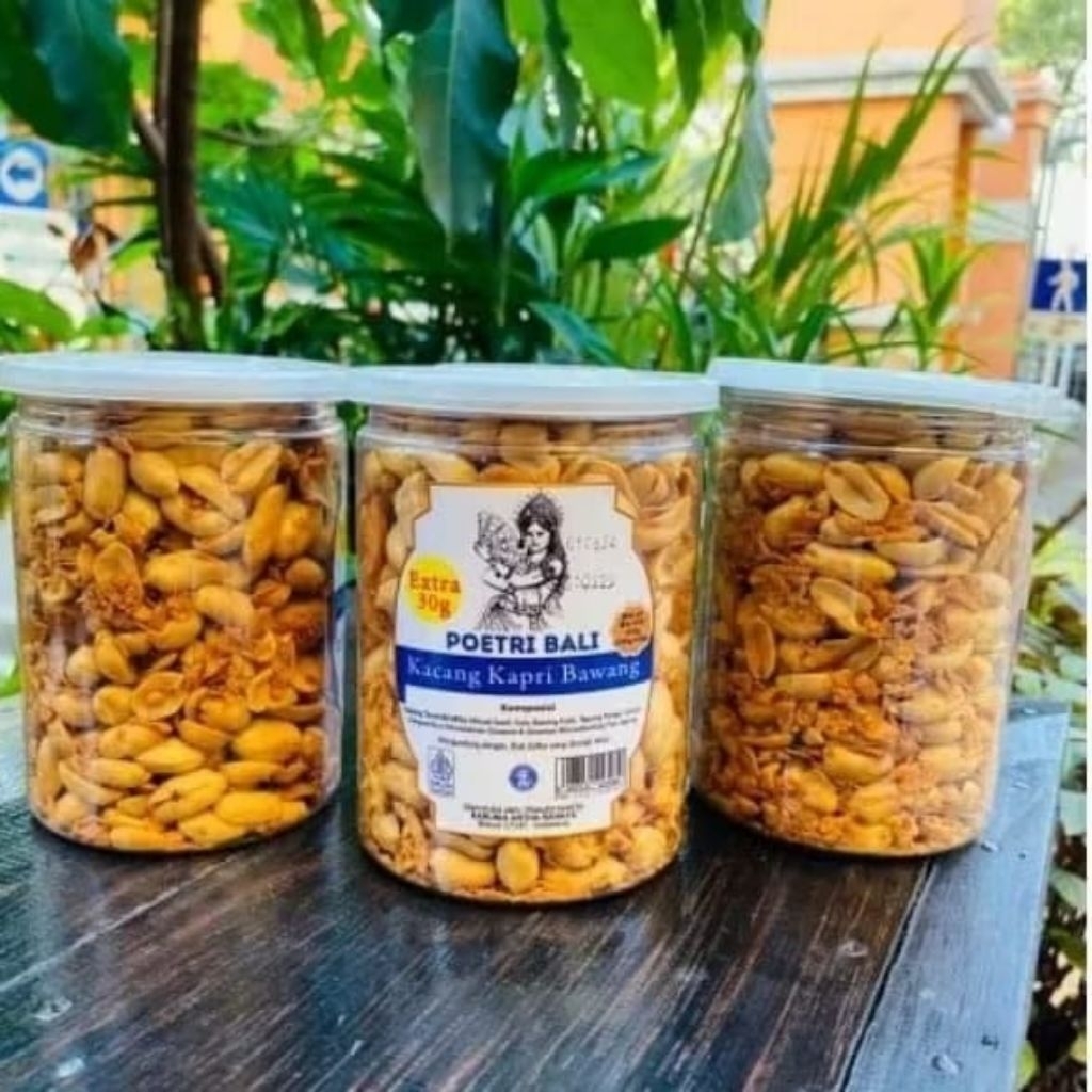

Kacang Kapri Bawang Poetri Bali Toples 320gr