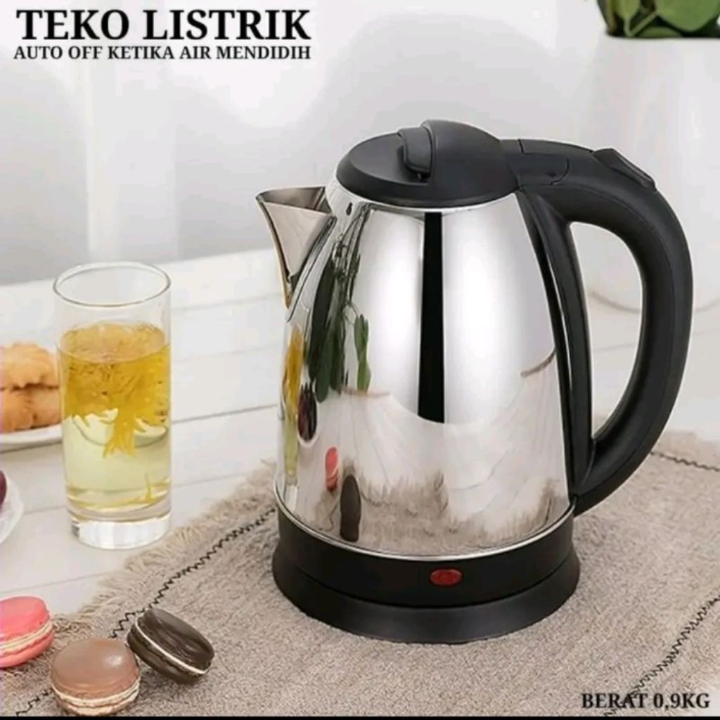 N5 TEKO Listrik electric Kettle pemanas air panas Stainless termos masak air 2 liter