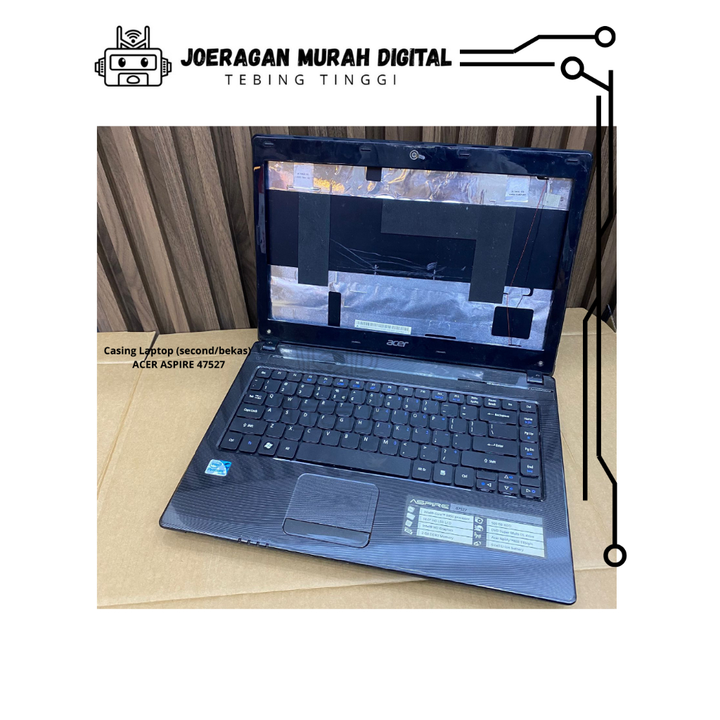 Casing Laptop ACER ASPIRE SECOND/BEKAS TYPE 4752Z ( 100% ORIGINAL )