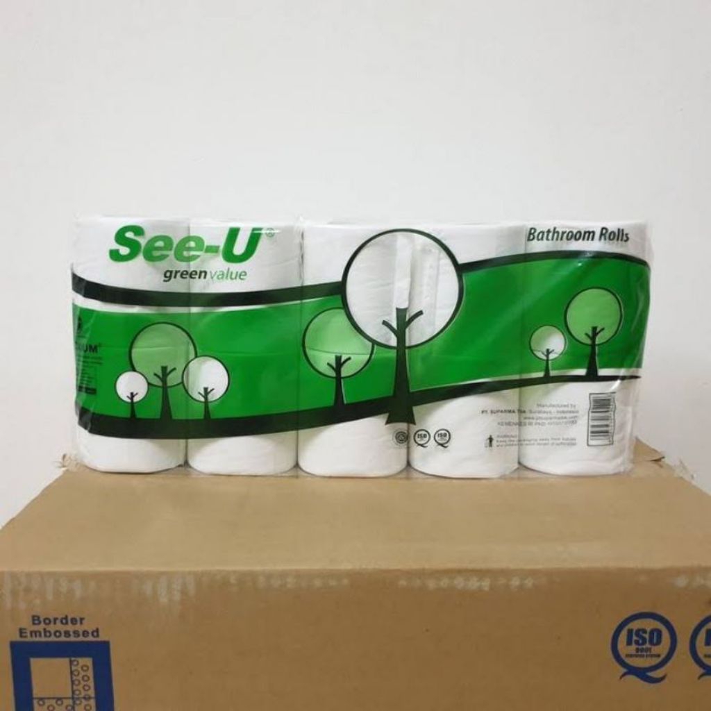 TISSUE SEE-U BATHROOM ROLL 1PACK ISI 10ROLL / TISSUE TOILET SEE-U 1PACK (10 ROLL)