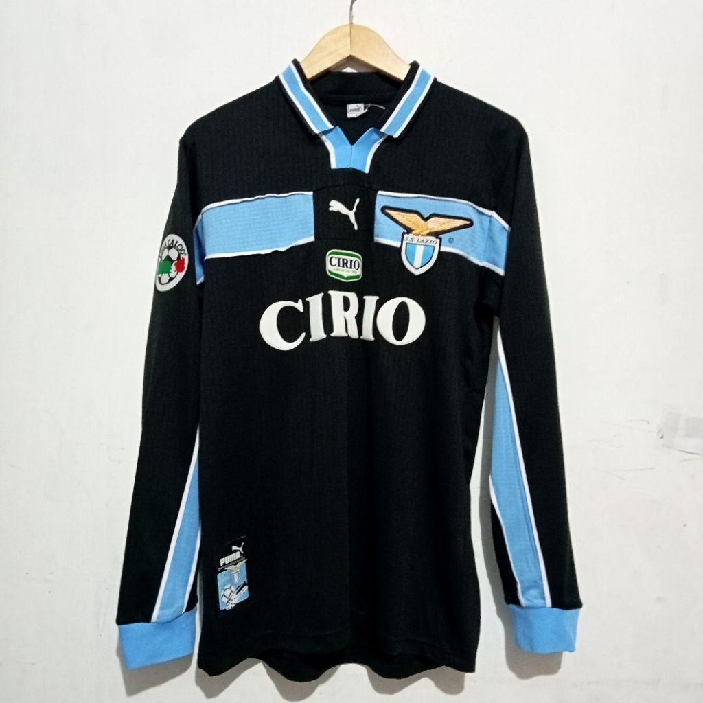 Jersey Retro Lazio Away 1998/1999 Long Sleeve Nameset Nedved Grade AAA
