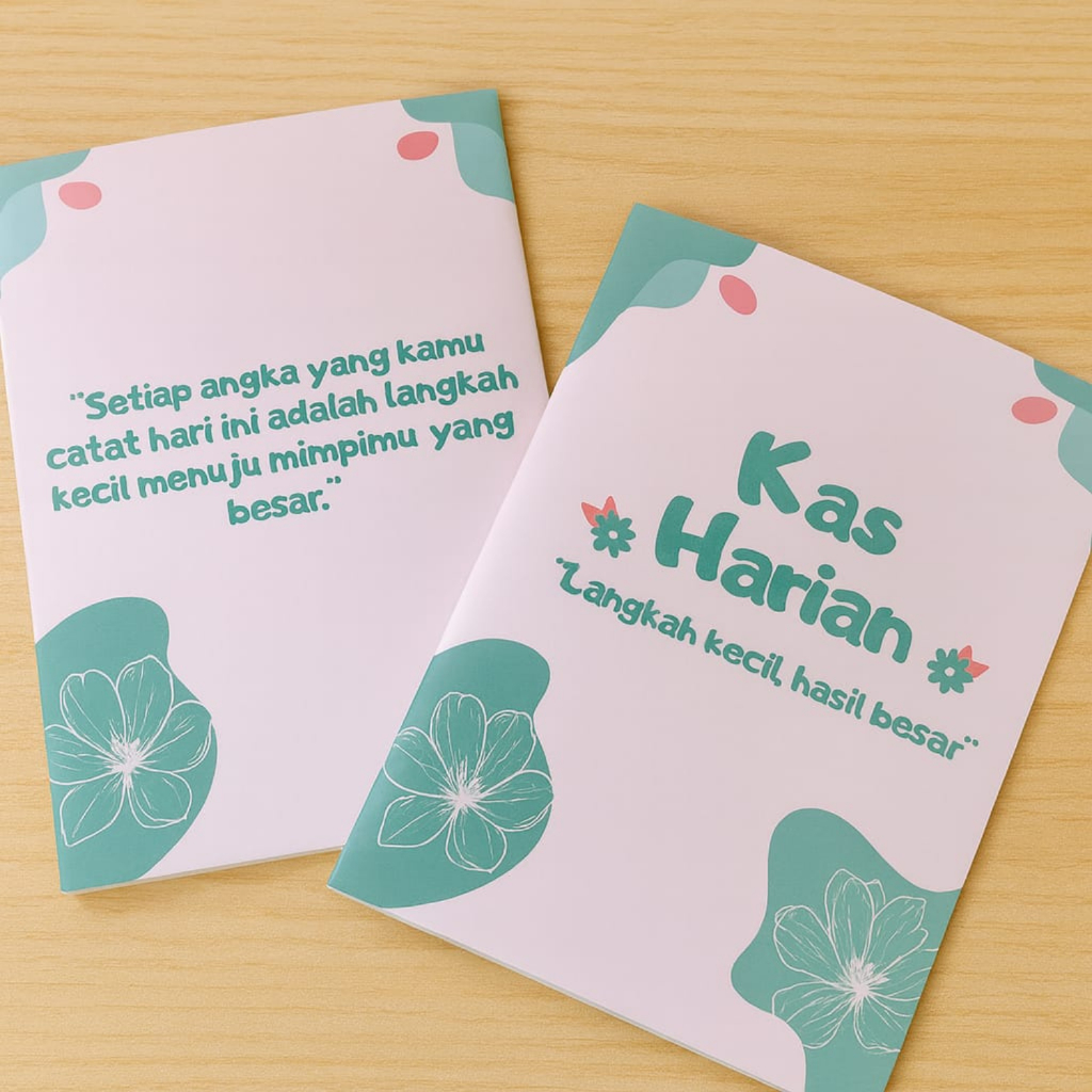 

Buku Kas Harian Usaha A5 – Catatan Pemasukan Pengeluaran UMKM