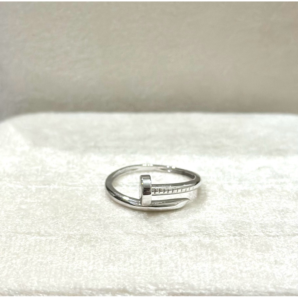 Cincin Emas Putih Car*ier Paku 17k