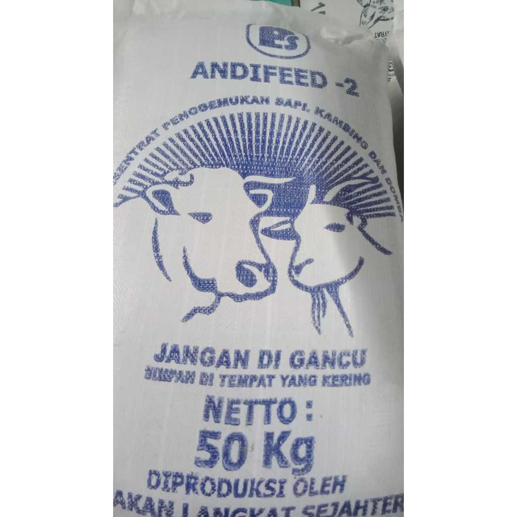 andifeed-2 goni an kemasan @ 50 kg konsentrat sapi / makanan sapi