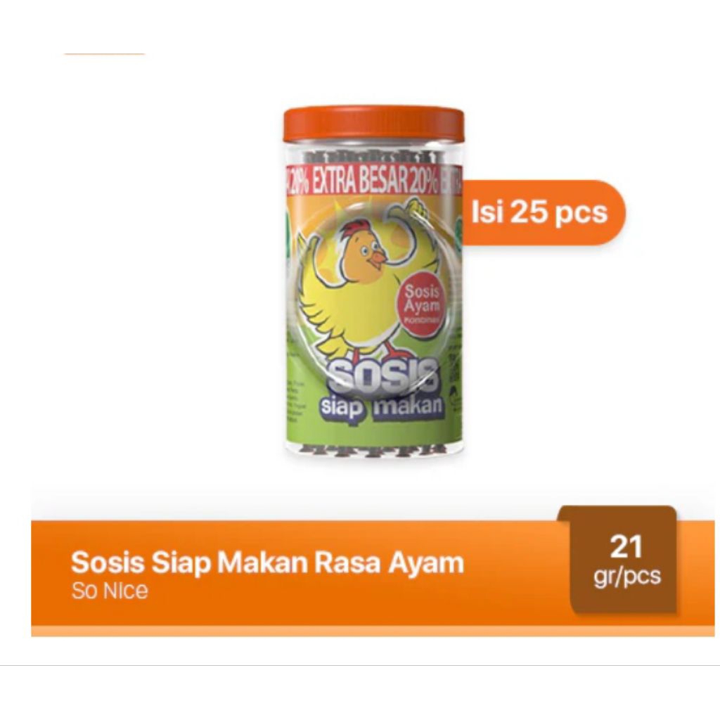 

SOSIS SONICE RASA AYAM ISI 24+1 ENAK DAN BERGIZI