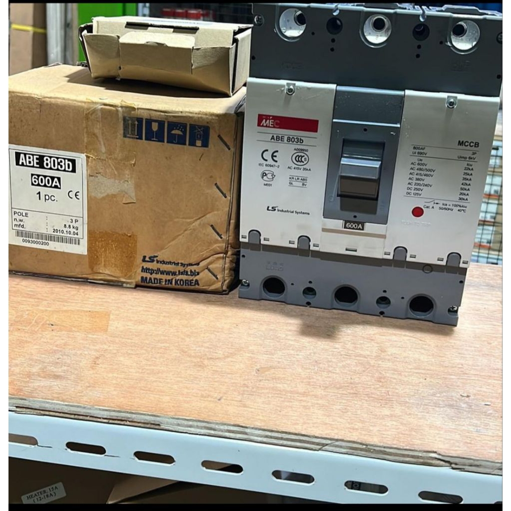 MCCB LS 3P 600A/MCCB LS ABE 803B 3P 600A