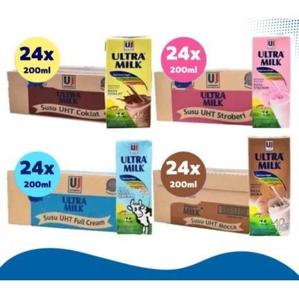 

Ultra Milk Susu UHT 200ml (1 dus isi 24pcs)