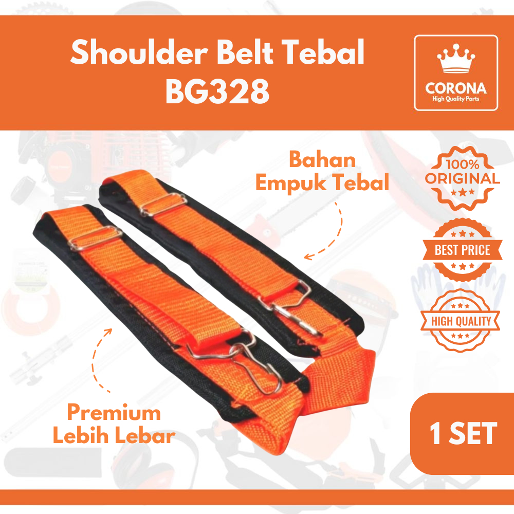 Tali Gendong Shoulder Belt Tebal BG 328 Mesin Potong Rumput Brush cutter 2tak 4tak 318 338 GX31 GX35