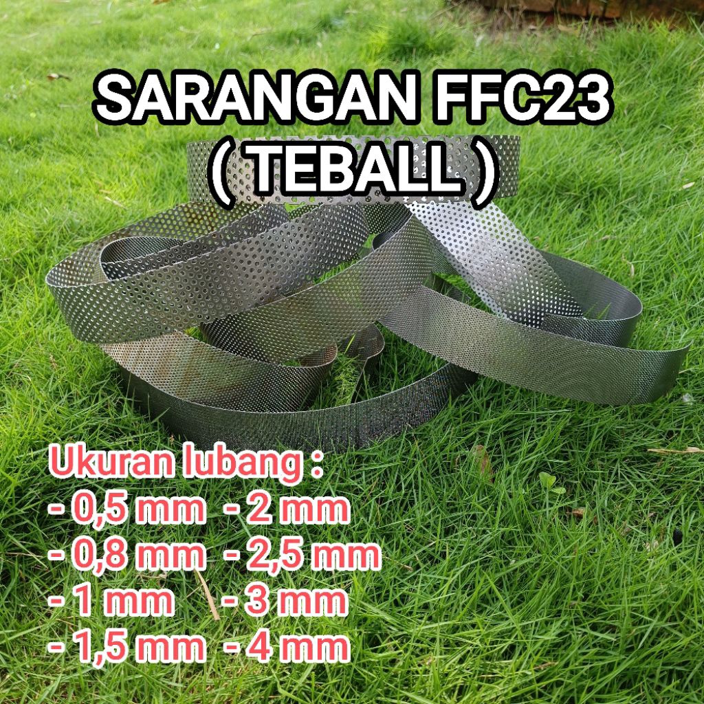 (TEBAL) saringan ffc23 sarangan penepung diskmill ffc 23 lubang 0.5mm 0,8mm 1mm 1,5mm 2mm 2,5mm 3mm 