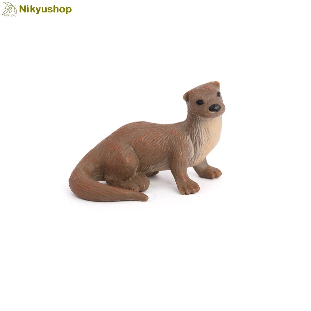 [Nikyushop] Mainan Edukasi Pajangan Miniatur Hewan Berang Berang Otter Animal Figure