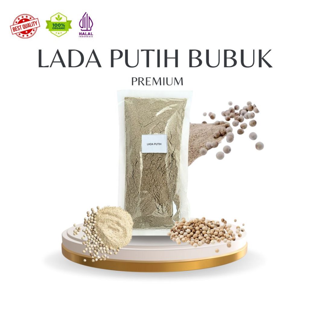 

LADA PUTIH BUBUK PREMIUM - White pepper powder untuk Masakan sehari-hari [ 50gr/100gr ]
