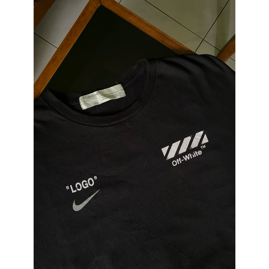 tshirt nike off white logo