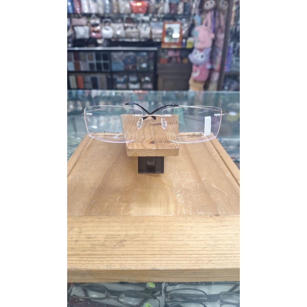 Frame Kacamata Pria Silhouette Model Rimless Titanium