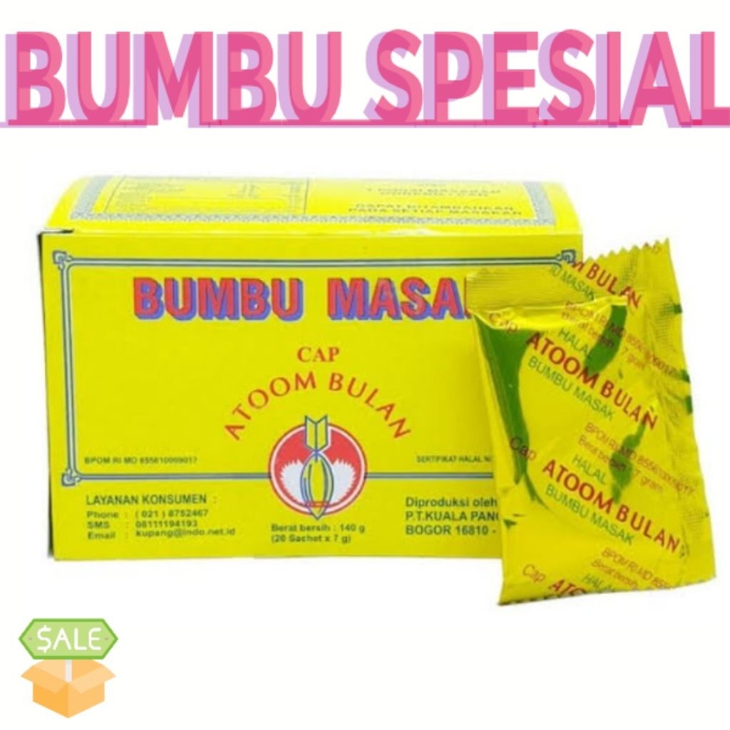 

bumbu atom spesial 1 sachet /7 gm praktis dan ekonomis