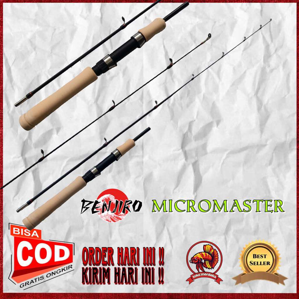 joran pancing benjiro micro master 135cm fiber solid
