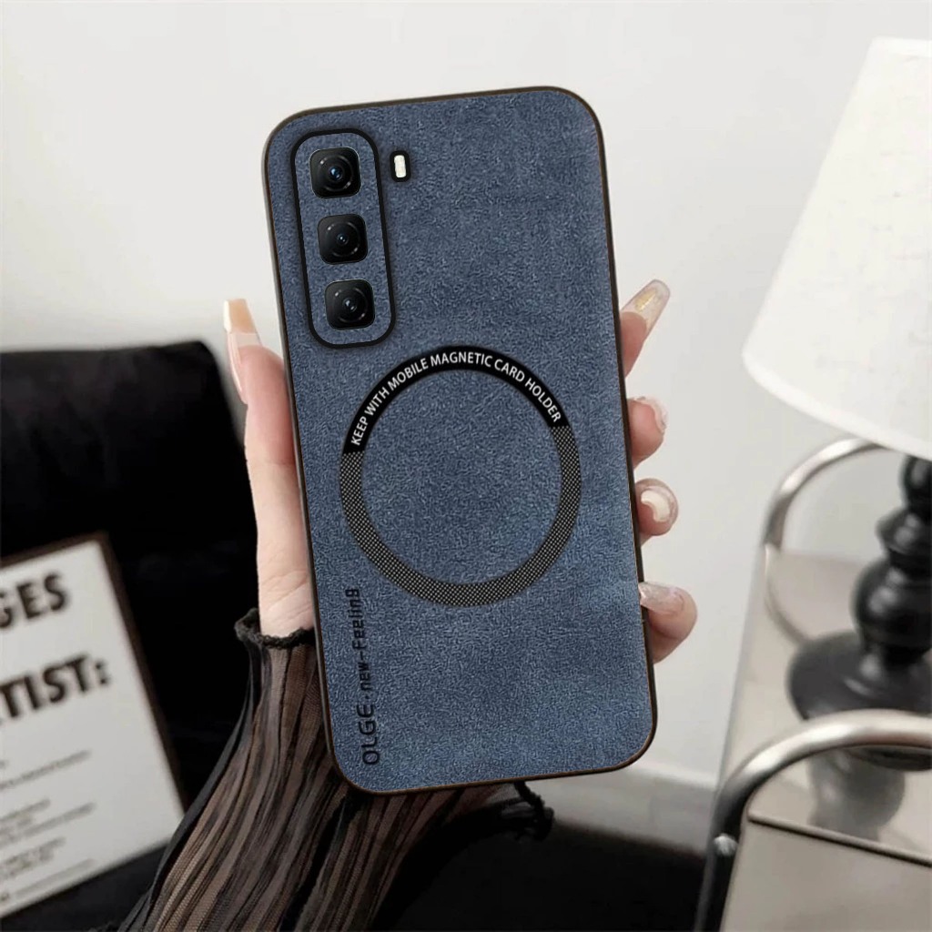 Case Infinix Hot 60 Pro Casing Suport Magsefe Wireless Charging