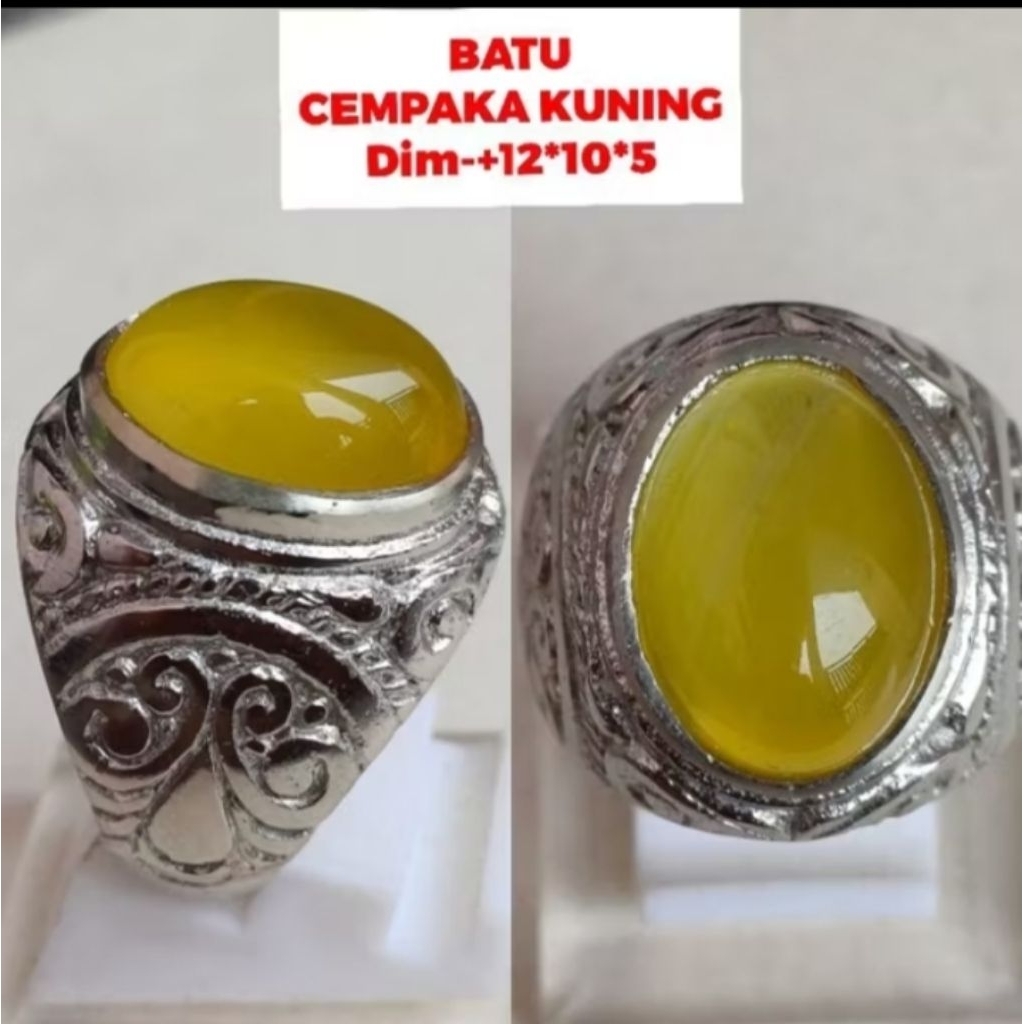 cincin batu cempaka kuning