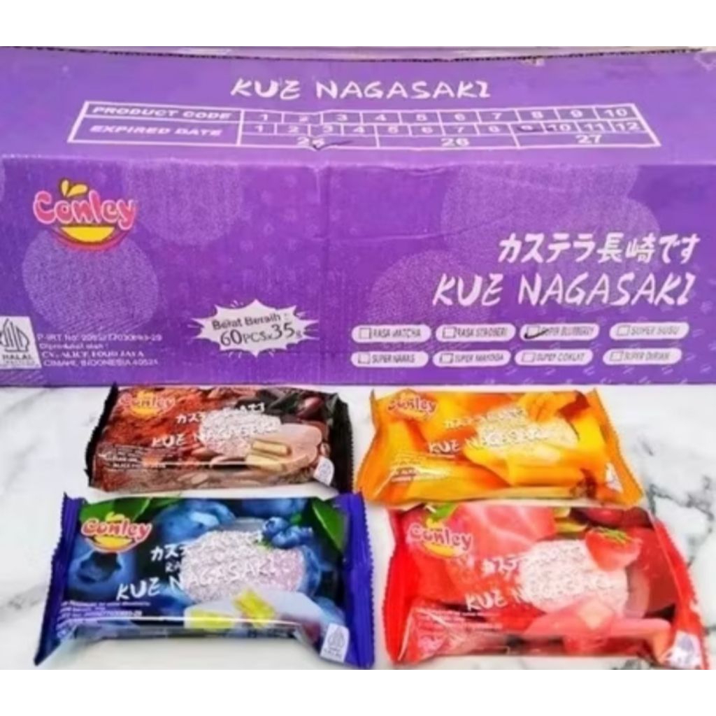 

conley mochi nagasaki blueberry 1 karton isi 60pcs