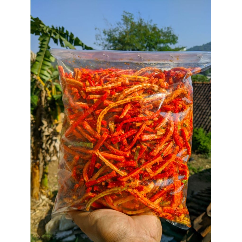 

KRUPUK BETON/JAAT PEDAS BUMBU CIKRUH DAUN JERUK 500gram