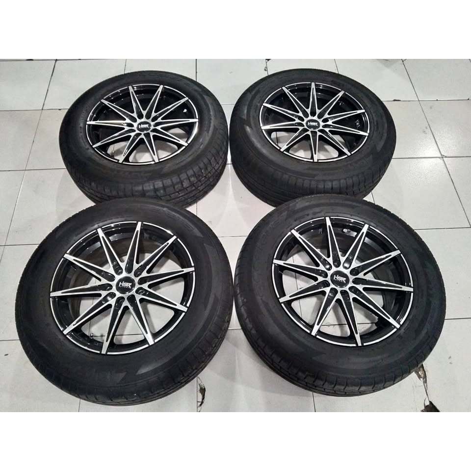 VELG MOBIL BEKAS RING 17 VELG HSR KCCX R17X7,5 5X114,3 ET45 DAN BAN 235 65 R17 THN 2024 [ CRV, XTRAI
