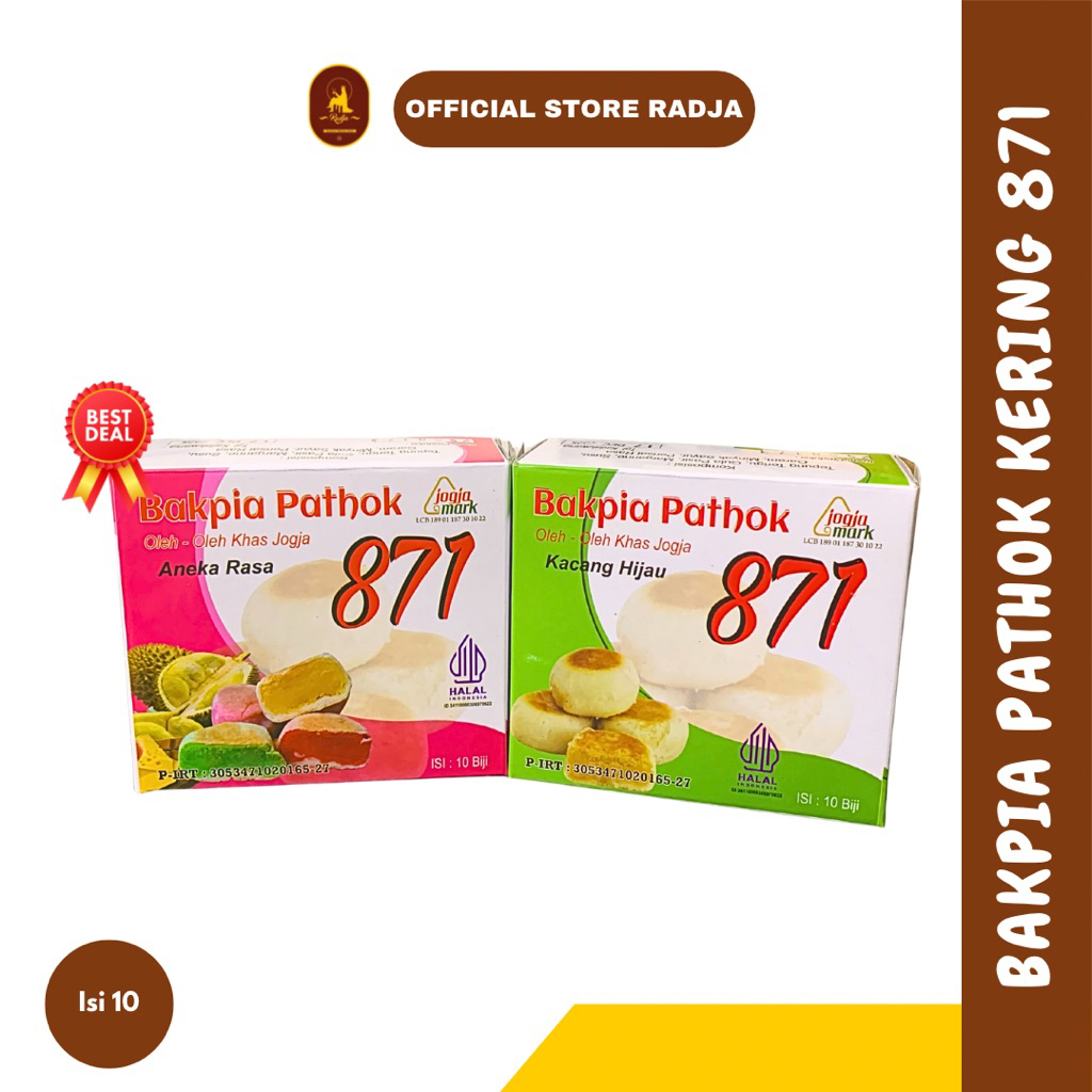 

[Isi 10] Bakpia Pathok Kering Bakpia 871 Jogja - Oleh Oleh Jogja