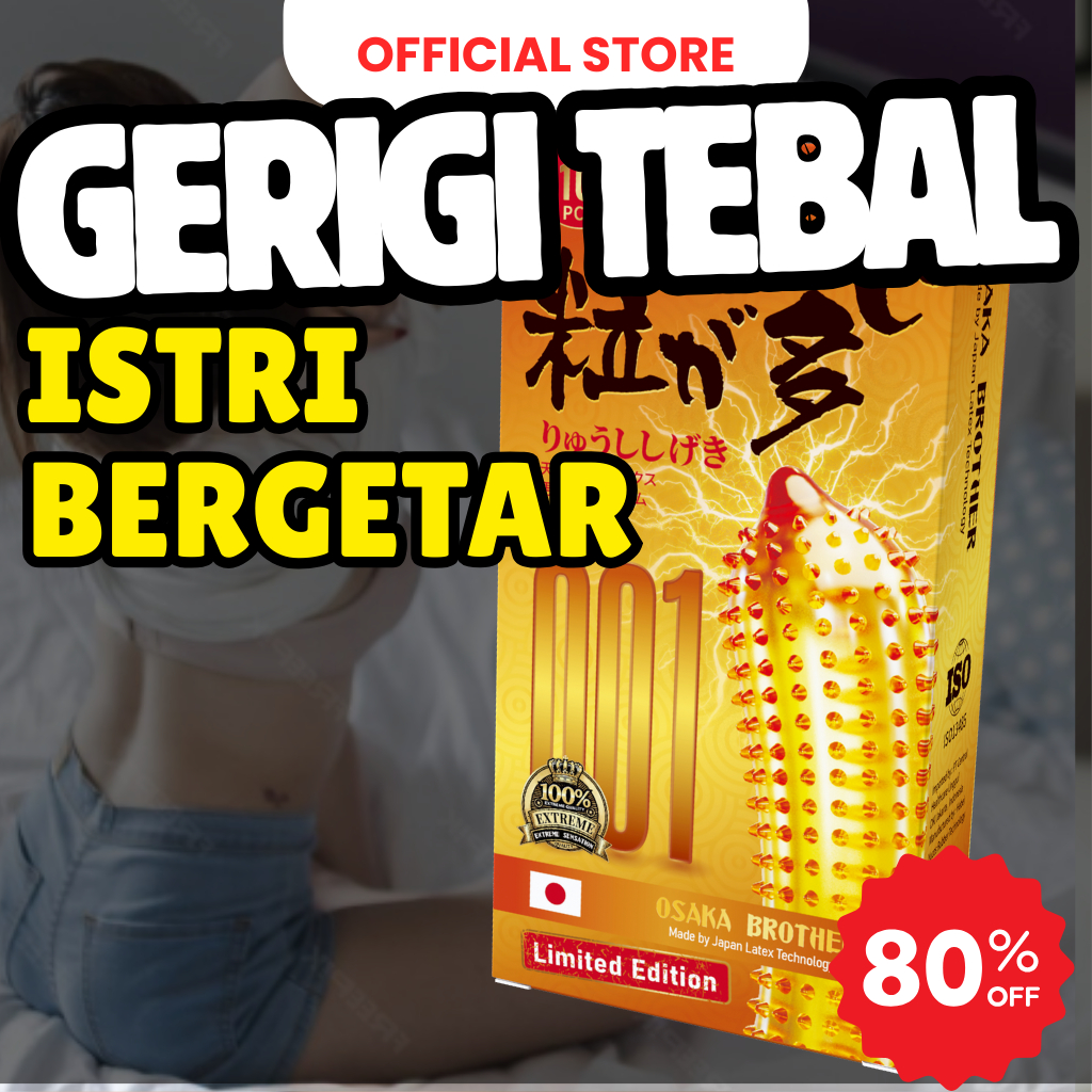Kondom 001 Premium Bergerigi Berduri Ultrathin Original Privasi Terjaga - Varian Terlengkap