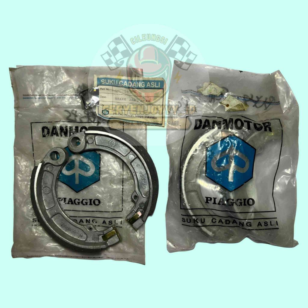 KAMPAS REM BELAKANG R.8 DANMOTOR BIRU VESPA SUPER PS VBB PTS SPECIAL