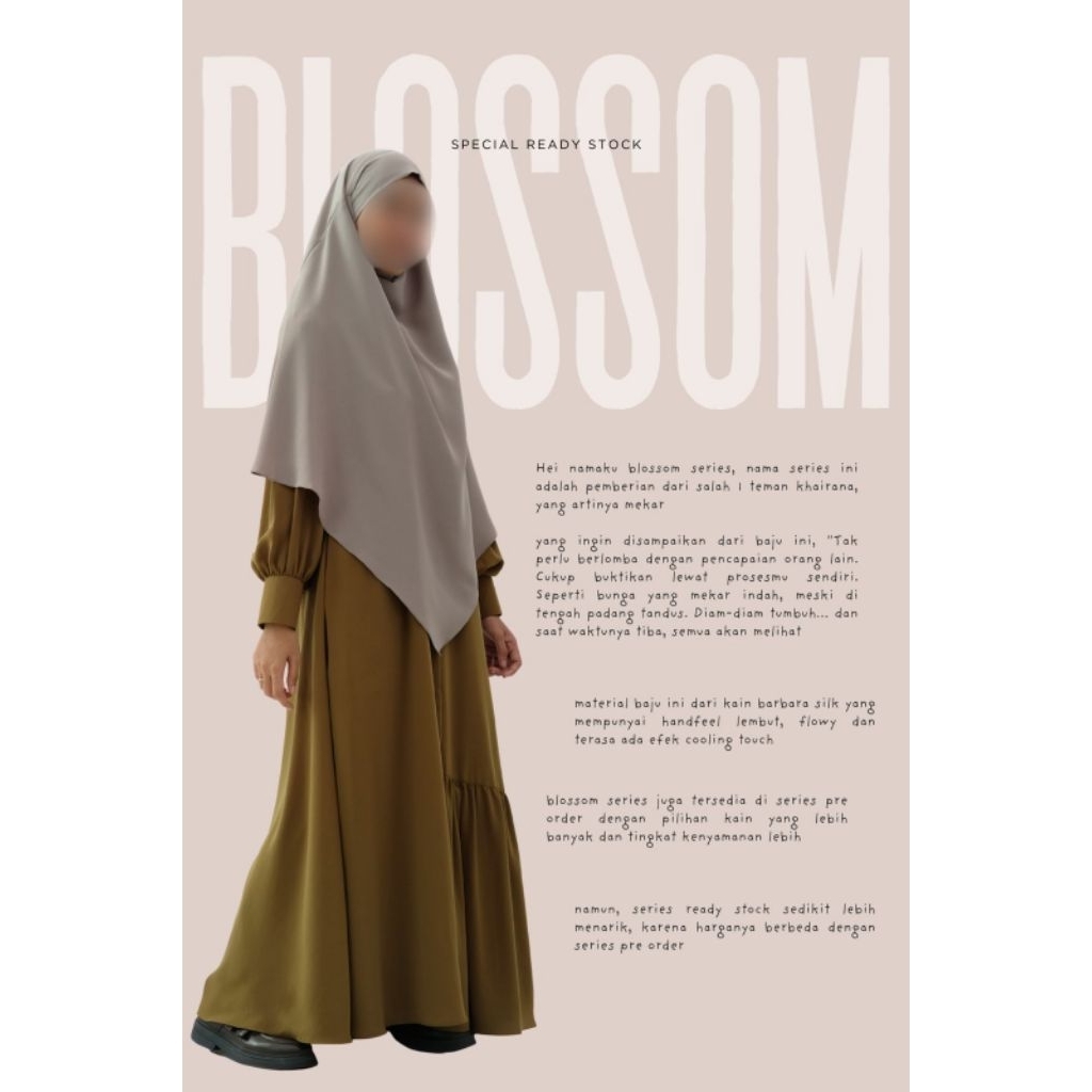 Gamis Blossom SALE by Khairana muslim wear