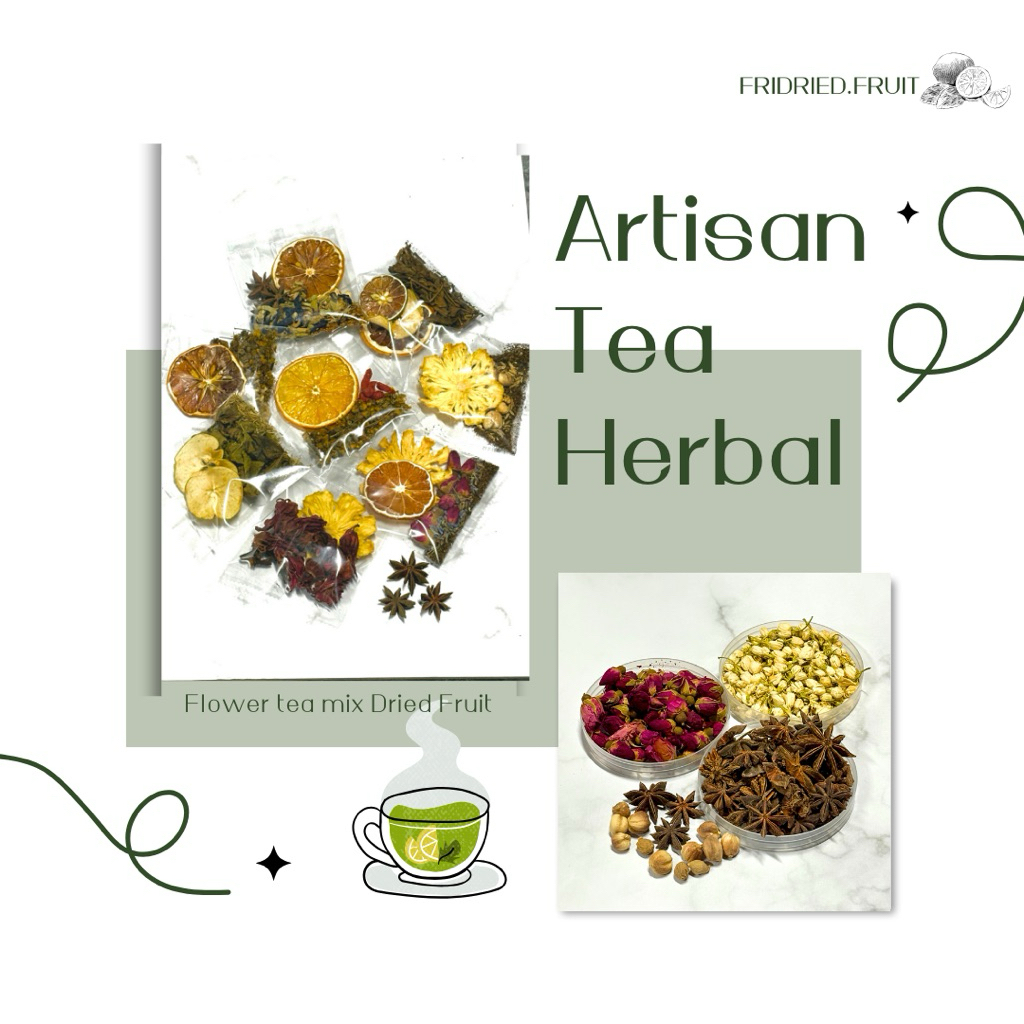 

Artisan Tea Herbal Flower tea Mix dried Fruit tea