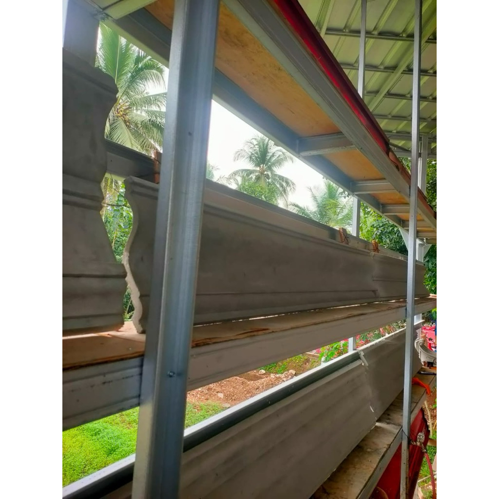 Lisplang grc cetak full beton L15cm - L60cm