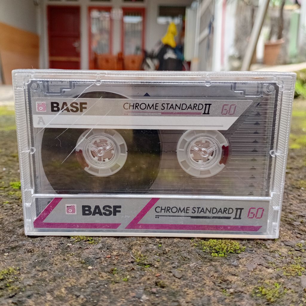 Kaset Kosong BASF Chrome Standard II 60 Type II Position High (1991) Blank Cassette Tape Sealed Nos 