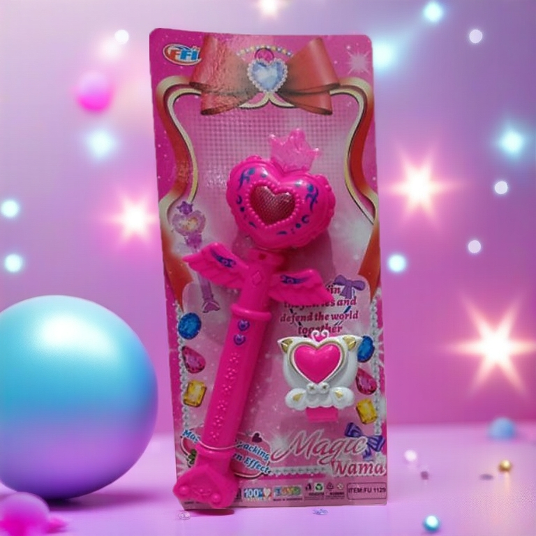 MAINAN ANAK TONGKAT PERI MAGIC WAND + JAM / MAINAN TONGKAT PERI PRINCESS / MAINAN PERI PERIAN FREE J