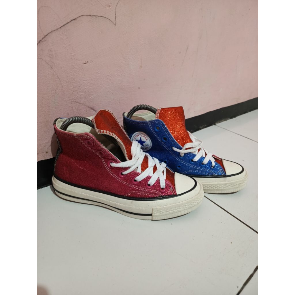 Sepatu Sneakers C*πverse ctas hi Glitter X JW Anderson size - 35