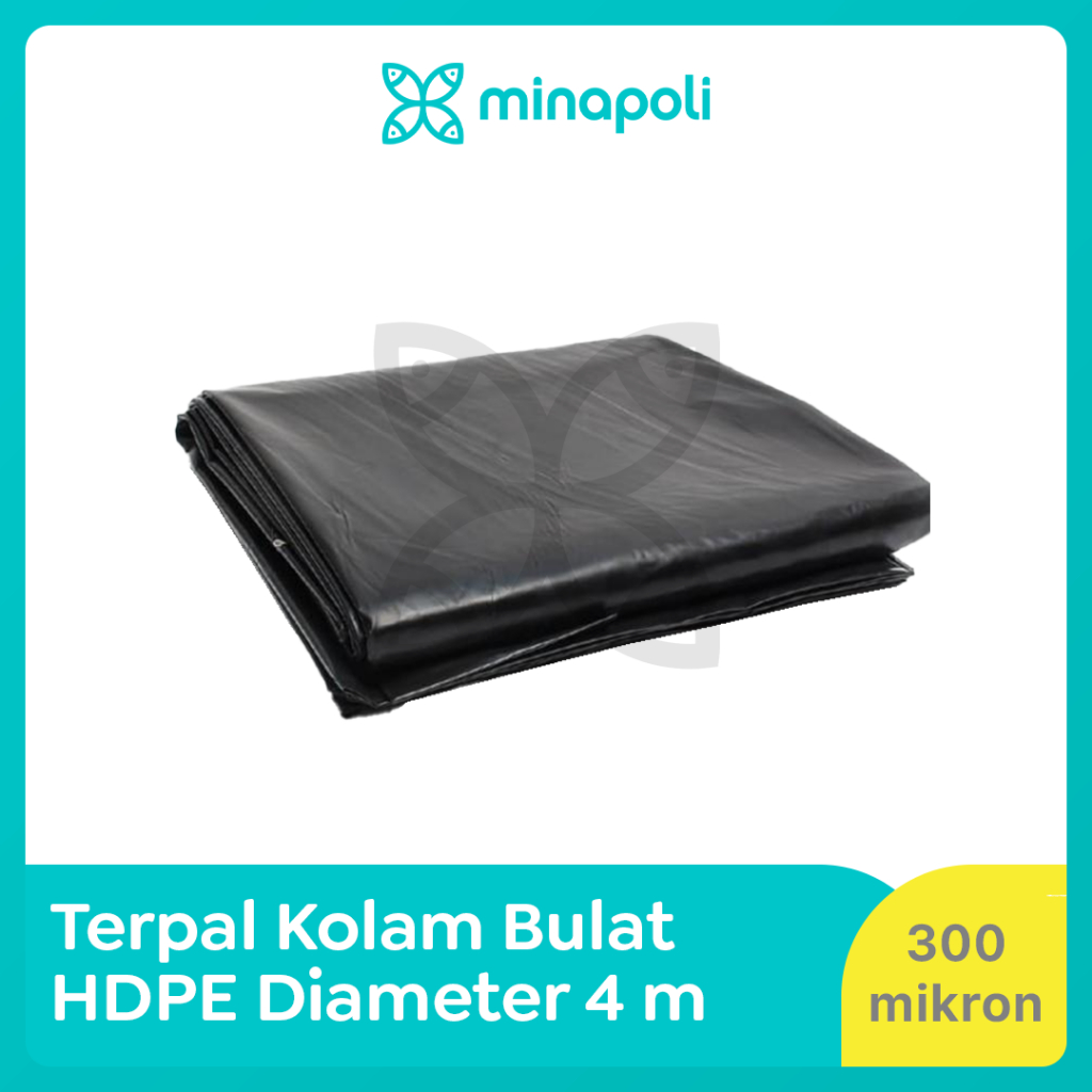 Terpal Kolam Bulat Udang dan ikan HDPE D4 300 Mikron