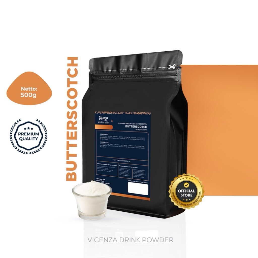 

Vicenza Powder Butterscoth 500gr / bubuk minuman