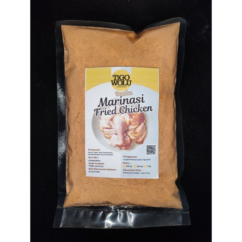 

Bumbu Marinasi Fried Chicken 1 Kg / Ayam Goreng Kriuk 1 Kg