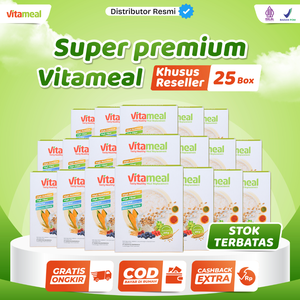 

[STOK TERBATASSS] VITAMEAL PAKET RESELLER 25 PCS