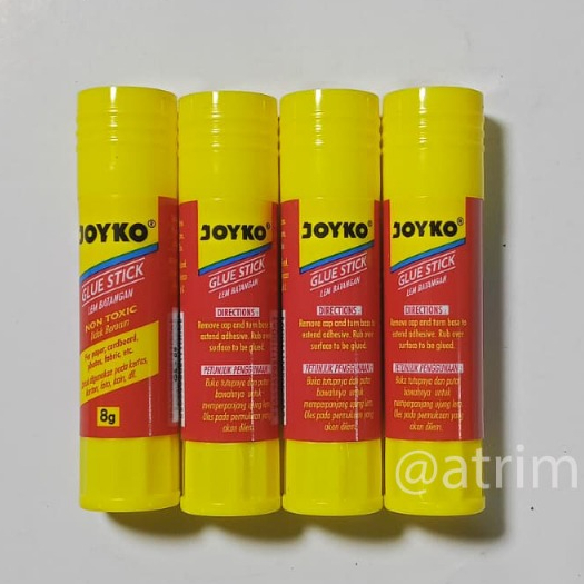 

( 1 Box) Glue Stick Joyko 8 Gram | Lem Kertas Stick Joyko | 1 Box Isi 12Pcs