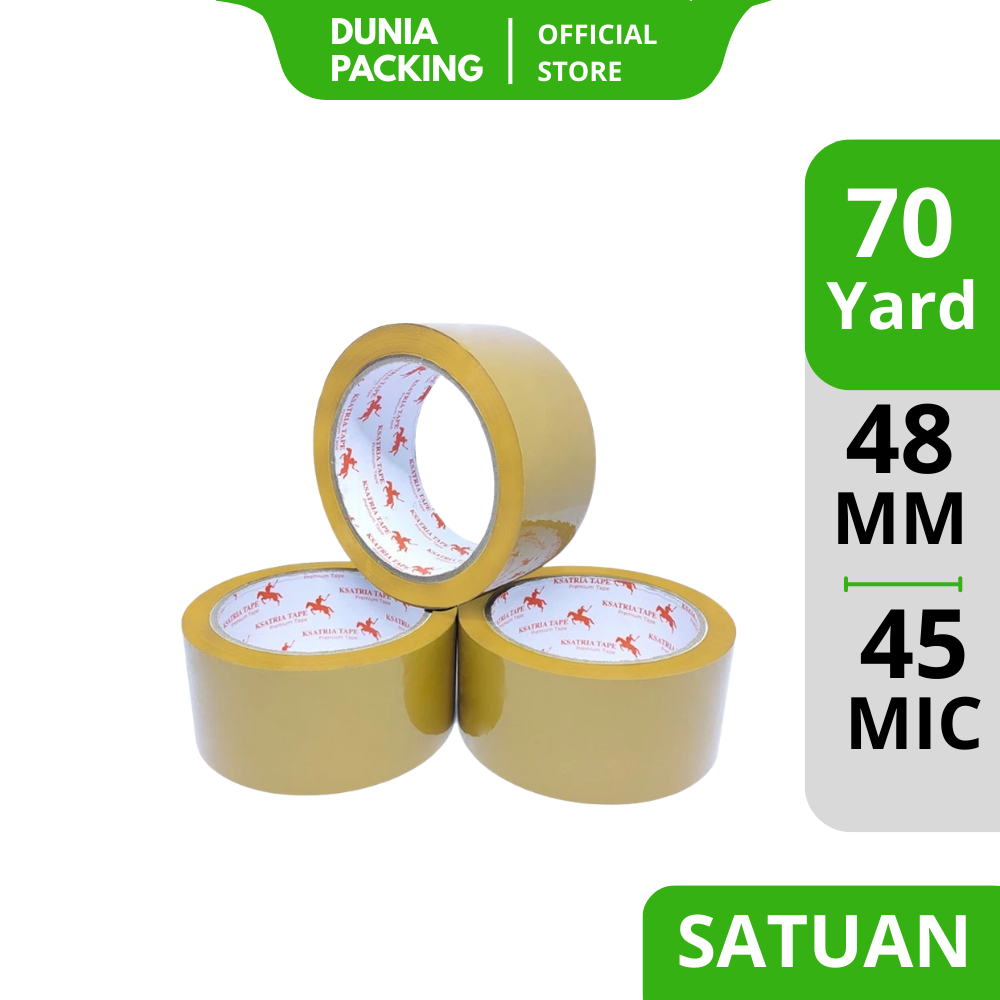 

[TERLARIS] Lakban OPP Tape / Lakban Coklat Dunia Packing 70 Yard -COD