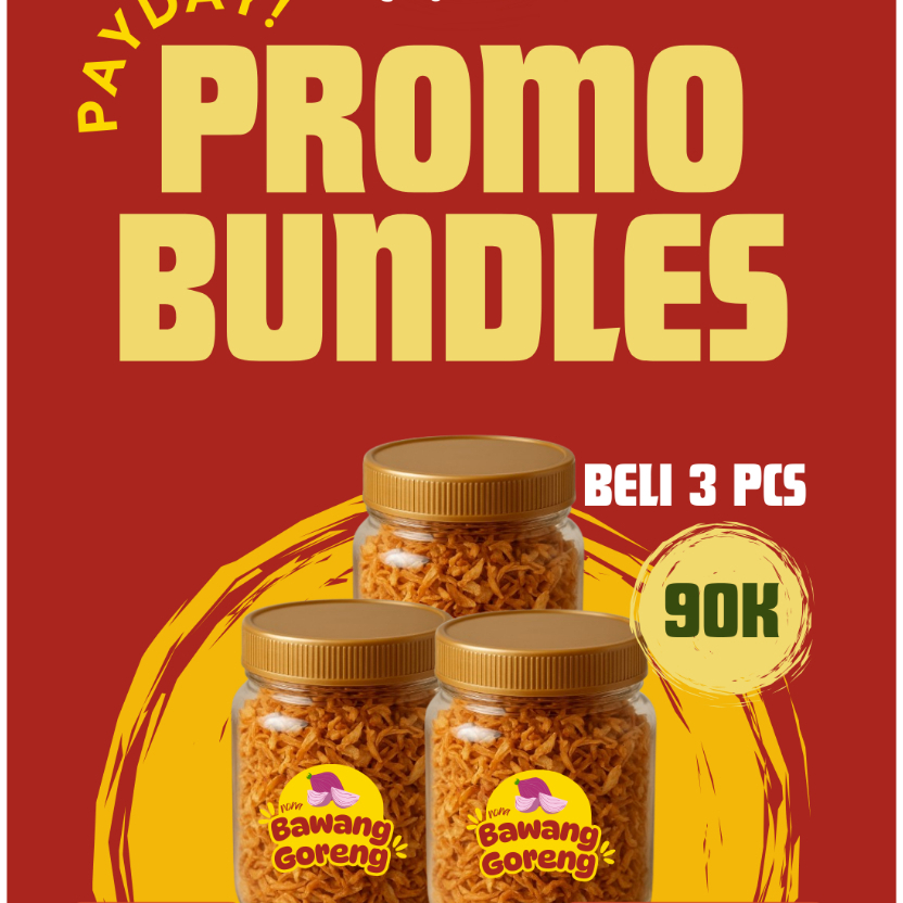 

PROMO BUNDLING!! Bawang Goreng a.k.a Bagor Nona rasa Original/Pedas