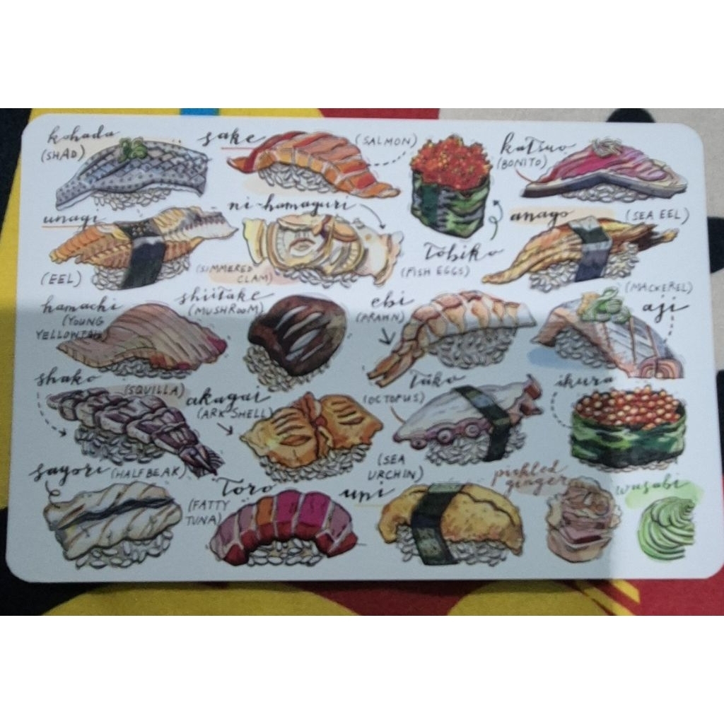 

kartu pos loupaper sushi/sushi loupaper