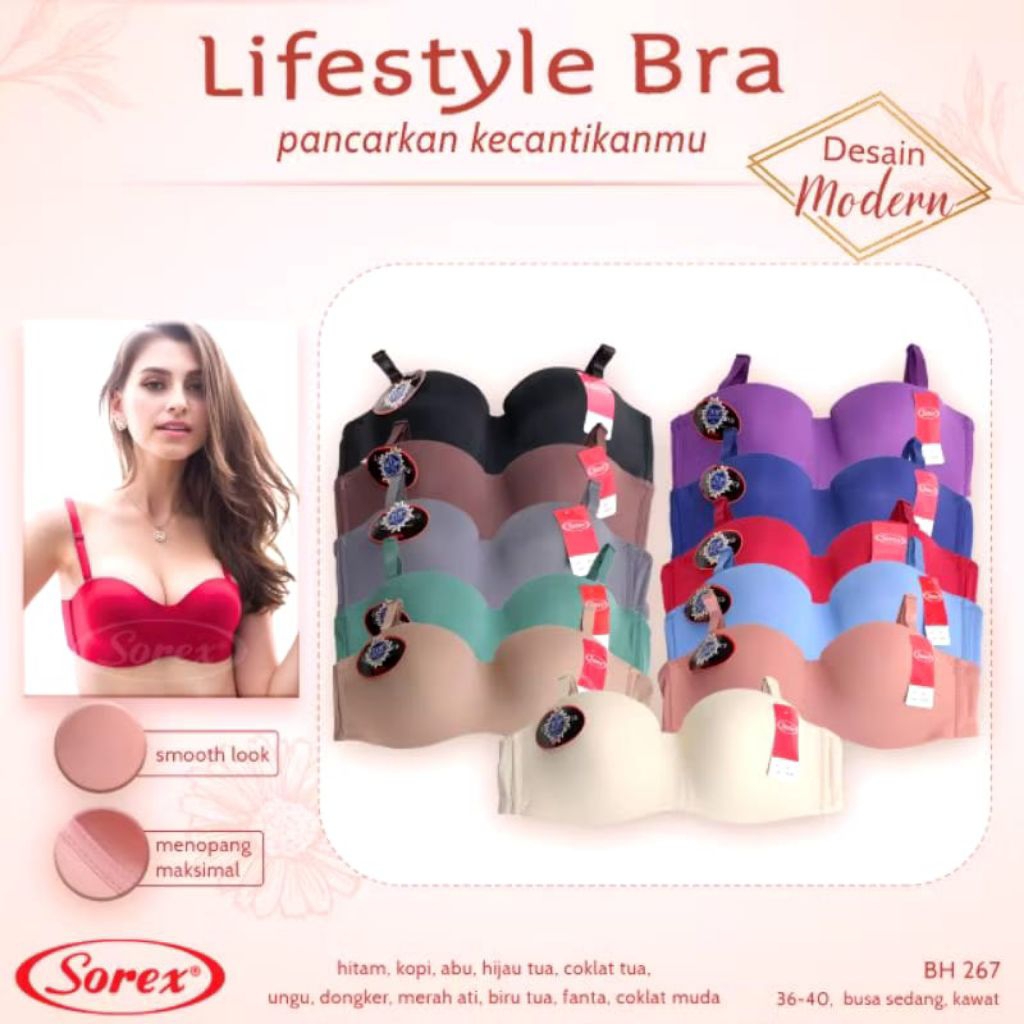 bh sorex 267 bra bh wanita seamless ber kawat lifesle robot
