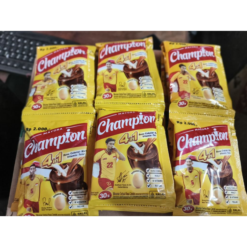 

Champion Susu Cokelat 4 in 1 / 1 Dus
