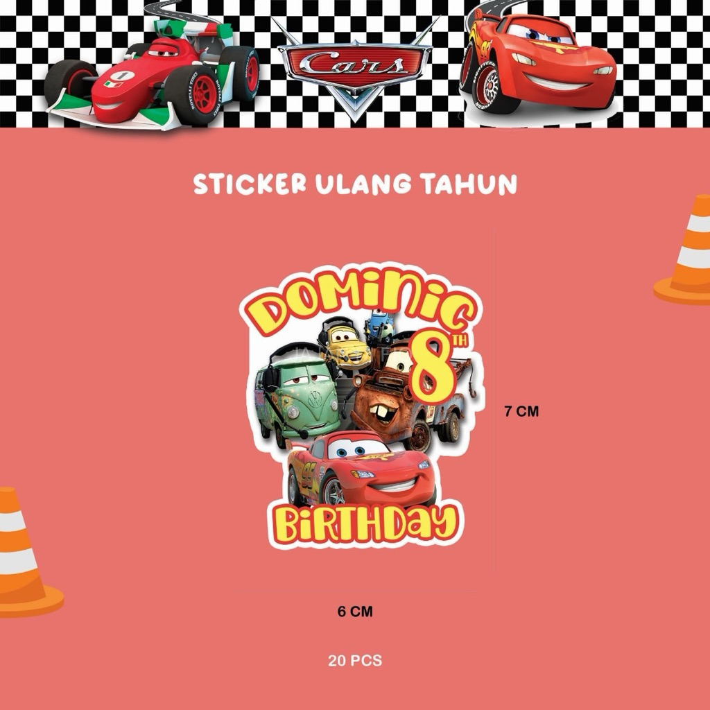 

Custom Sticker Ulang Tahun Waterproof anti air PO 1 hari / sticker custom / stiker ulang tahun