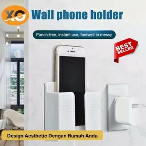 Rak HP Charger Dinding Rak Tempel Murah Handphone Phone Holder Hp Dinding Tembok Tempat Remote AC Re