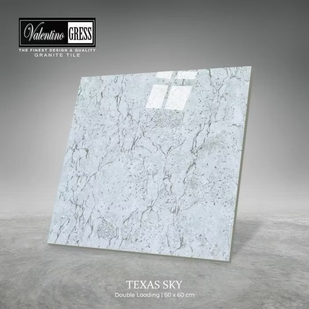 Granit Valentino Gress 60x60 Texas Sky | Glossy/Double Loading