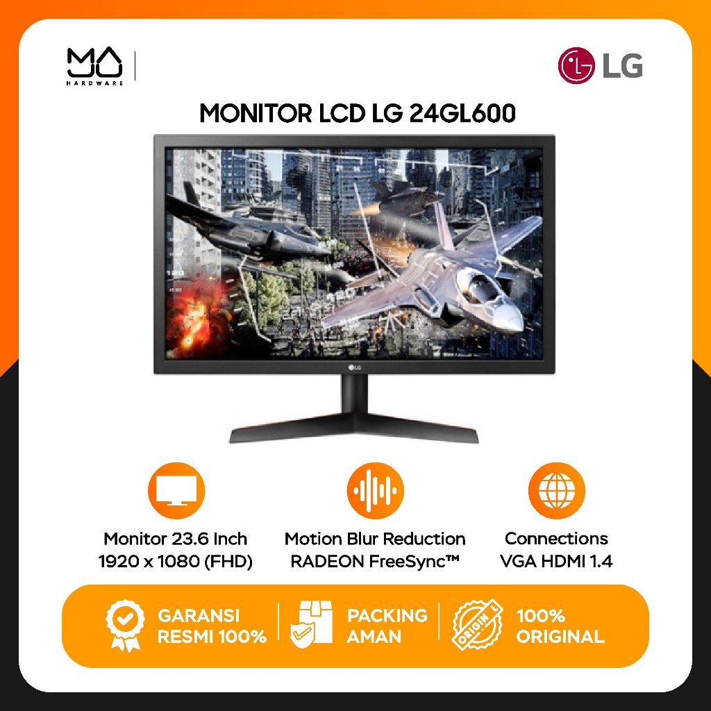 Monitor LG-24GL600f-24inch - Garansi Resmi