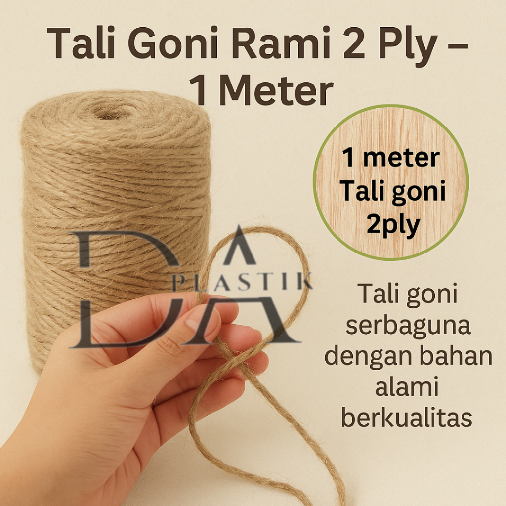 

10Meter Tali Goni 2 Ply Serbaguna untuk Kerajinan dan Dekorasi